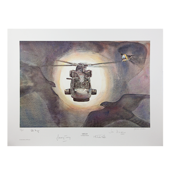 Merlin - Limited Edition Prints 1 - 200 Numbered and signed by the Artist and named Test Pilots.